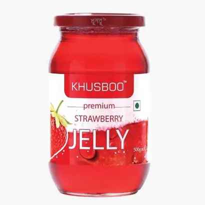Khusboo Premium Strawberry Jelly 500 gm